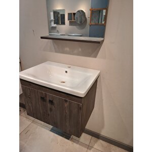 Avci 65 Cm  Banyo Dolap Takımı  lavavbo ve ayna dahil %100 mdf rabab