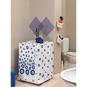 Çamaşır Makinesi Örtüsü Nazar Boncuklu 3795