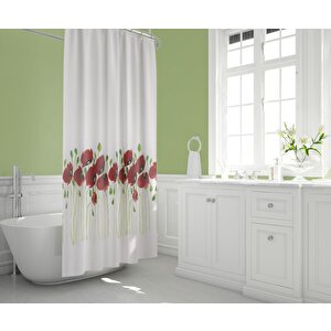 Tropik Banyo Duş Perdesi 7081 Çift Kanat 2x120x200
