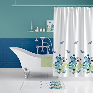 Zethome Spring Banyo Paspas Ve Tek Kanat Duş Perdesi 1x180x200 Set