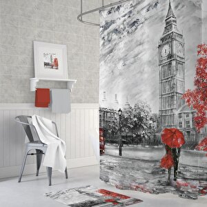 Zethome Tropik Banyo Duş Perdesi Bigben Tek Kanat 1x180x200