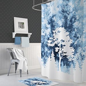 Tropik Tree Banyo Duş Perdesi Tek Kanat 1x180x200