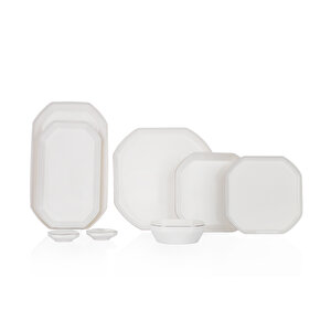 Schafer Graceful Bone Yemek Takımı 56 Parça-platin
