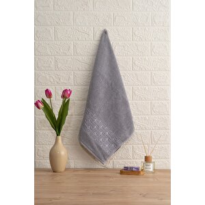 | Oppolo | Extra Yumuşak Pamuk Eponj El Havlusu Gri