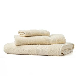 | Minerva | %100 Doğal Pamuk 2'li Havlu Seti Krem