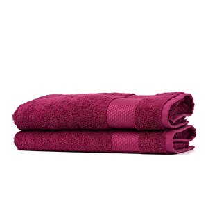 | Minerva | %100 Doğal Pamuk 2'li Havlu Seti Bordo
