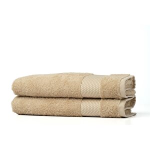 | Minerva | %100 Doğal Pamuk 2'li Havlu Seti Bej