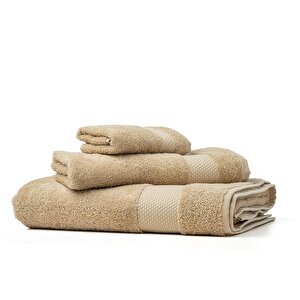 | Minerva | %100 Doğal Pamuk 2'li Havlu Seti Bej