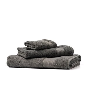 | Minerva | %100 Doğal Pamuk 2'li Havlu Seti Antrasit