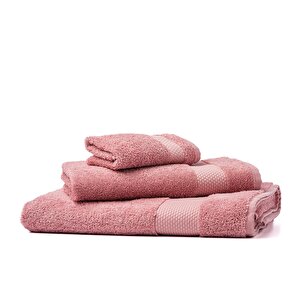 | Minerva | %100 Doğal Pamuk 2'li Havlu Seti Gül Kurusu