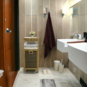 T.concept Exclusive Bambu Pamuk Battal Boy Banyo Havlusu Bordo 100*156