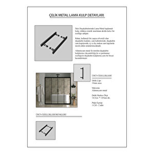 İskit Duşakabin 175 Cm 2 Sabit 2 Sürgü İki Duvar Arası  Aynalı Reflekte Cam Siyah Profil 6mm