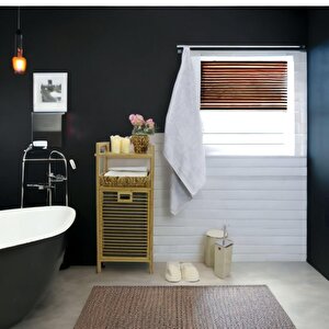 T.concept Battal Boy Banyo Havlusu Bambu Pamuk Mavi 100*150