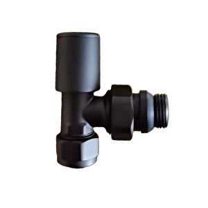 Radyatör Havlupan Vanası Köşe Tip 1/2'' Siyah Kvn101-b