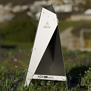 Kamp Ayısı® Blazepeak™ Katlanabilir Outdoor Piramit Soba Ve Taşınabilir Bahçe Şöminesi 3mm Galvaniz Çelik