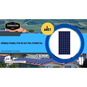 Teknovayon Arge Güneş Enerjisi Bağ Evi Solar Paketi 600w 12v Modifiye Sinüs İnverter 170w 12v Güneş Paneli 100ah 12v Jel Akü