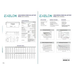 Teknovasyon Arge - Exelon 12 Volt 200 Amper Jel Akü Derin Döngü deep cycle