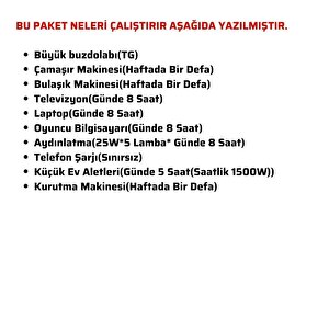 Teknovasyon Arge Güneş Enerjisi Solar Paketi 5kva İnverter 550 Watt Güneş Paneli 48v 50 Amper Lityum Akü