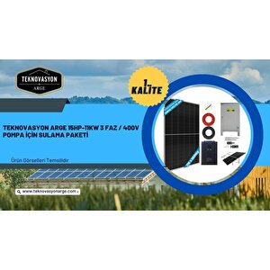 Teknovasyon Arge 15hp-11kw 3 Faz / 400v Pompa İçin Sulama Paketi