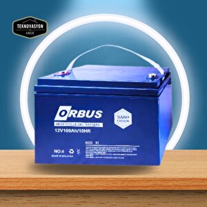 Orbus 12V 100 Amper Derin Döngü Karbon Jel Akü