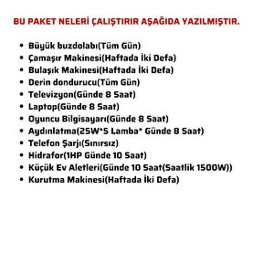 Teknovasyon Arge Güneş Enerjisi Solar Paketi 7.2kva İnverter 550 Watt  Güneş Paneli 48v 50 Amper Lityum Akü