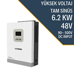 Lexron 6.2kw Mppt Paralel 90-500v Pv Input 100a Mppt 6200w İnverter Parallenebilir