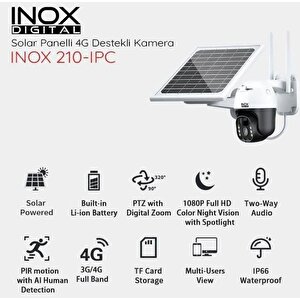 Inox 4g Solar Kamera Hd 1080p 4g Solar Panel Pt Ip Camera Inox-210ıpc Tyc00471194116