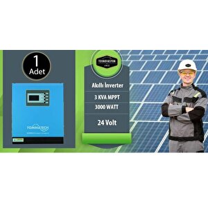 Teknovasyon Arge Güneş Enerjisi Solar Paketi 3kva İnverter 450 Watt Güneş Paneli 150 Amper Jel Akü