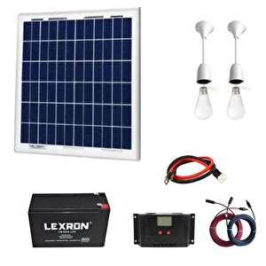 Teknovasyon Arge 10 Watt Güneş Paneli Aydınlatma Paketi Solar Paket