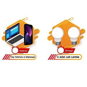 Teknovasyon Arge 10 Watt Güneş Paneli Aydınlatma Paketi Solar Paket