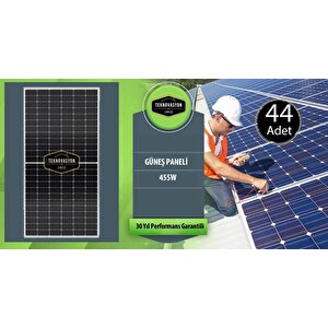 On Gri̇d 20 Kw Kva  Trifaze Solar Güneş Paneli Paket Sistemi