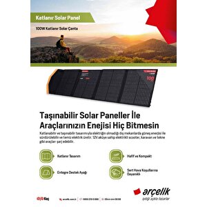 Teknovasyon Arge Arçelik 100w Fsb 4 Katlanabilir Solar Panel