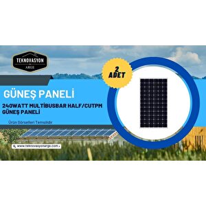 Teknovasyon Arge  Güneş Enerjisi Karavan Solar Paketi 30 Ah Mppt İnverter 250w Güneş Paneli
