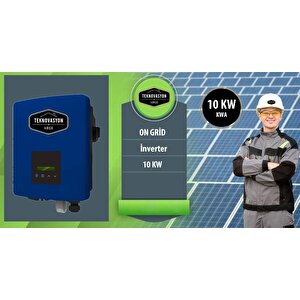 On Gri̇d 10 Kw Kva  Trifaze Solar Güneş Paneli Paket Sistemi