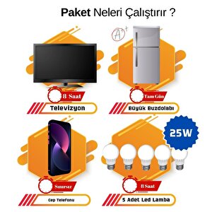 Teknovasyon Arge Güneş Enerjisi Bağ Evi Solar Paketi 3kva İnverter 280w Güneş Paneli 150ah Jel Akü