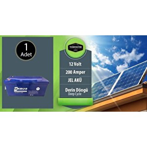 Teknovasyon Arge Güneş Enerjisi Karavan Solar Paketi 1kva Mppt İnverter 205w Güneş Paneli