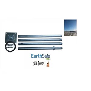 İsta-breeze İ-500 W Rüzgar Türbini + Hibrit Şarj Kontrol Cihazı + Direk Seti