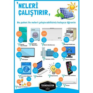 Güneş Enerjisi  Hibrit Paket 15kva  İnverter 455 Watt  Güneş Paneli 48 Volt 50 Amper Lityum Akü  5000 Watt  Dikey Rüzgar Türbini
