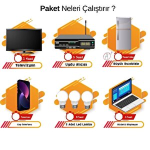 Teknovayon Arge Güneş Enerjisi Bağ Evi Solar Paketi 3000w 24v Tam Sinüs İnverter 285w 24v Güneş Paneli 200ah 12v Jel Akü
