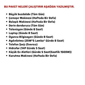 Teknovasyon Arge Güneş Enerjisi Solar Paketi 5.6kva İnverter 550 Watt Güneş Paneli 48v 50 Amper Lityum Akü
