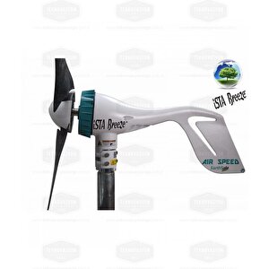 İsta-breeze 500 W 12 V Rüzgar Türbini Air Speed +  Hibrit Şarj Kontrol Cihazı + Direk Seti