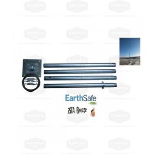 İsta-breeze 500 W 12 V Rüzgar Türbini Air Speed +  Hibrit Şarj Kontrol Cihazı + Direk Seti