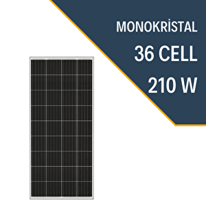 210w Monokri̇stal Güneş Paneli̇