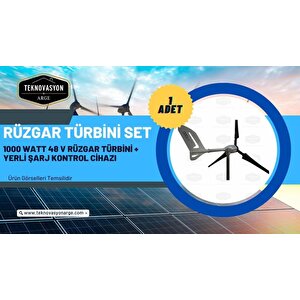 Güneş Enerjisi  Hibrit Paket 5kva Mppt İnverter 450 Watt Güneş Paneli 150 Amper Jel Akü İstabreeze 1000 W 48 V Rüzgar Türbini + Ye