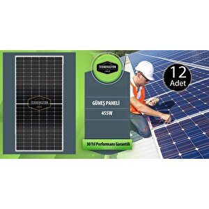 On Gri̇d 5 Kw Kva  Monofaze Solar Güneş Paneli Paket Sistemi
