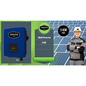 On Gri̇d 5 Kw Kva  Monofaze Solar Güneş Paneli Paket Sistemi