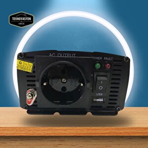 300 Watt İnvertör 12v-220v Çevirici İnverter