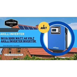 Teknovasyon Arge Güneş Enerjisi Bağ Evi Solar Paketi 5kva İnverter 330w Güneş Paneli 150ah Jel Akü