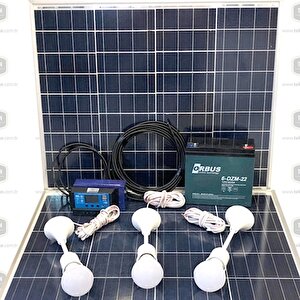 Teknovasyon Arge 40 Watt Güneş Paneli Aydınlatma Paketi Solar Paket