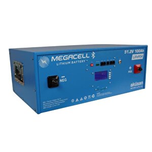 Megacell 51,2v 100ah Lifepo4 Lityum Demir Fosfat Akü(smart/haberleşmeli)